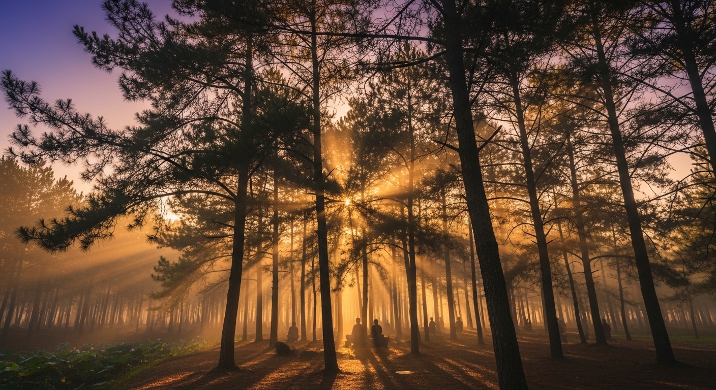 Thiền Buổi Sáng Rừng Thông